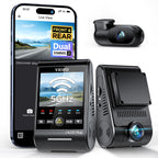 Dashcam A229 Plus 2CH Dual 2K HDR STARVIS 2 5 GHz WLAN GPS Sprachsteuerung 140° Sichtfeld