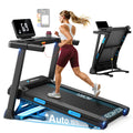 Laufband für Zuhause mit 15% automatischer Steigung, 2,5 PS Motor und 108x42 cm Lauffläche, klappbar