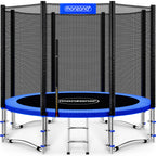 Trampolin Ø 305 cm Komplettset mit Sicherheitsnetz, Leiter und Randabdeckung, TÜV SÜD GS zertifiziert