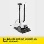Dampfreiniger SC 4 EasyFix 3,5 bar mit Bodenreinigungsset 2 Verlängerungsrohren Bodendüse und Mikrofaser-Bodentuch