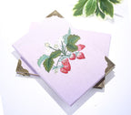 Besticktes Leinen Notizbuch A5, Handgemachtes Blumenmuster, 180 Seiten