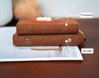 A5 A6 Loseblatt Notizbuch mit Stoffbezug, handgefertigtes Woll-Notizbuch, Hardcover Journal mit besticktem Blumenmuster, 120 Seiten