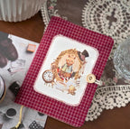 Handgemachtes Stoffbuch Vintage Patchwork Kaninchen Design - A5/A6 Loseblatt & Drahtgebunden