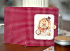 Handgemachtes Stoffbuch Vintage Patchwork Kaninchen Design - A5/A6 Loseblatt & Drahtgebunden