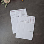 A5 Wochenplaner 2026 mit Stundenaufteilung, Habit Tracker und Notizen