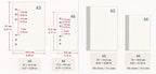 A5 A6 Floral Stickerei Journal Notizbuch, handgemachtes Stofftagebuch, nachfüllbar, Blumenmuster, Kokosnussknopf