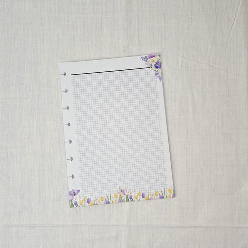 A5 Planer Notizeinlagen | 60 oder 120 Seiten | Gelocht für 6-Ring | 90 g/m² Papier | Handgefertigt