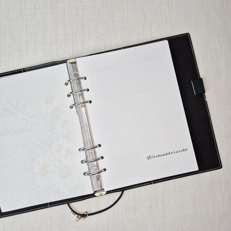 Undatierter Wochenplaner A5 Regenbogen-Design 52 Wochen Notizbuch
