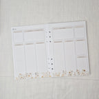 A5 Woche auf 2 Seiten Undatiert für Ringplaner oder Discbound Planer, 12 Monate, 75 Blatt